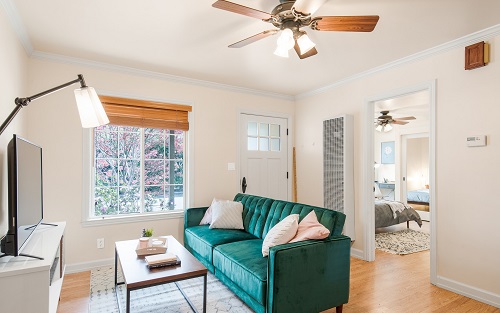 Living Room Lighting & Fan